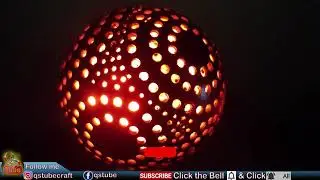 How to make Decorative Table Lamp || DIY Nightlight Desk Lamp made with plastic Ball