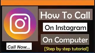 How To Call On Instagram On PC || (Audio and Video Call)