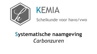 Systematische naamgeving: Carbonzuren