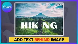 How To Place Text Behind an Image in Canva (EASY!) I Add Text Behind Object