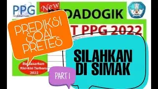 SOAL PRETES PPG GURU SD BERDASARKAN KISI KISI 2022 TERBARU