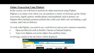 Class X || Subject Specific Skills || Unit 4 || Web Applications || Session 7 - Online Transactions