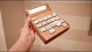 DIY Calculator from cardboard