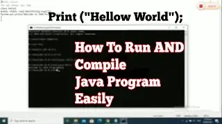 How to run and compile  java program on notepad || Hello world program  execute from command prompt
