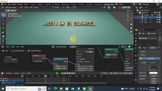 GEOMETRY_NODES_BLENDER 3.4_TYPEWRITTER TEXT USING A FEW GEOMETRY NODES