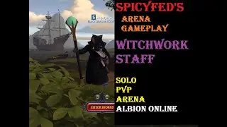 Albion Online PVP Witchwork Staff is FUN 5v5 Arena (9-1)