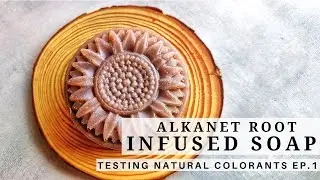How to make Alkanet Root Infused Soap - Natural Purple Colorant in Soap