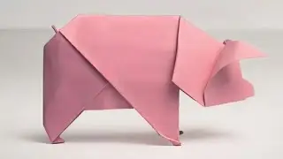 Easy tutorial how to make origami pig