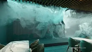 Restaurant Media Art Wall / CGI / ANIMIN STUDIO
