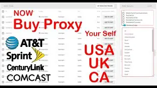 How to Buy  Residential AT&T, Comcast, Sprint, Internet Holding LLC Proxy Site | Informative BD