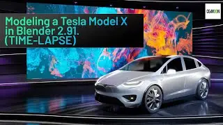 Modeling a Tesla Model X in Blender 2.91 (Time-Lapse)