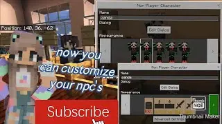 Custom npc’s in mcpe