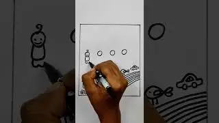 Easy drawing #shorts #shortfeed