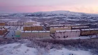 Заозерск зимою 2021 #DJI#MAVIC#Мурманскаяобласть#Заозерск#Music