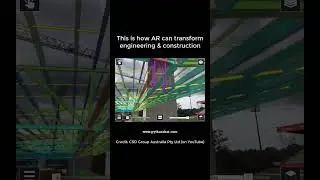 AR Transforming engineering and construction 🏗️🚧 #pythonshot #ai #augmentedreality #shorts #short
