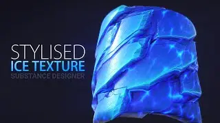 Substance Designer - Stylised / Cartoon ICE texture | Tileable Game Texture | Seamless Textures