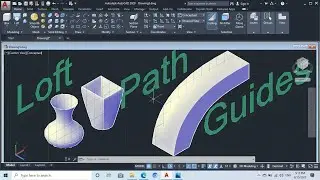 How to use the Loft tool, AutoCAD 2020