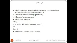 Echo and Print in PHP Syntax