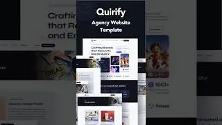 Quirity - Agency Website Template #agency #corporate #marketing
