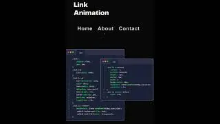 link animation html css project || 