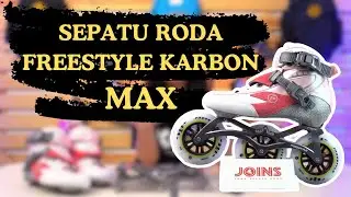 SEPATU CARBON SPEED SLALOM DARI FREESTYLE || REVIEW SEPATU RODA CARBON FREESTYLE MAX