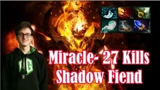 OG.Miracle - plays Shadow Fiend | Dagon = 27 kills