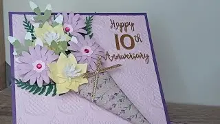 3D Bouquet anniversary card
