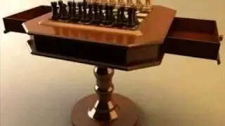 3D Model Chess Set With Table Vray Review