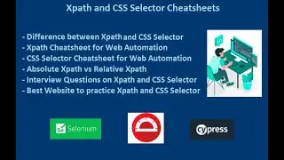 Xpath and CSS Selector Cheatsheets for Automation