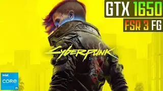 Cyberpunk 2077 on GTX 1650 - FSR 3 Frame Generation MOD
