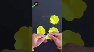 Unique Paper Flower Wall Hanging Craft / #shorts #diy #wallhanging