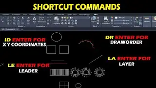 PART 2 - SHORTCUT COMMANDS IN AUTOCAD FOR BEGGINERS