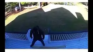 Man falls like cartoon