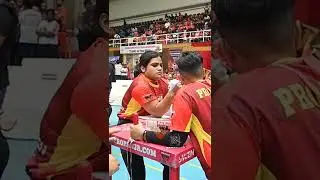 Indian Women's Arm Wrestling star Chetna Sharma easily defeating her opponent          
