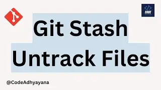 git stash untrack files