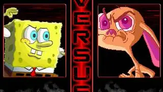M.U.G.E.N: Spongebob & Leafy V2 Vs Ren & Stimpy