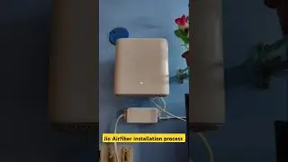 Jio Airfiber installation process Short Video 