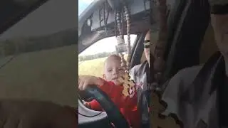 А Вы помните как ПАПА Вас сажал за руль? #машина#папа