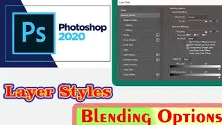 Layer Style & Blending Option In Photoshop| Add Shadow & Stroke in Layer in Urdu/Hind Lec #9