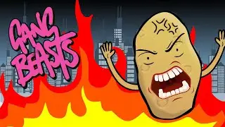 She's a noob! (Gang beasts funny moments!)