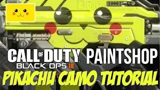 BO3 Pikachu Camo Tutorial PAINTSHOP