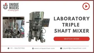 Laboratory Triple Shaft Mixer With Three Mixing Elements and Change Can Design For Quick Trial