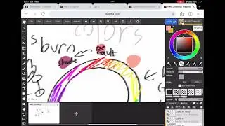 Drawing process (For a friend on deviantart)