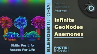 Procedural Geo Nodes Sea Anemones - Blender Tutorial