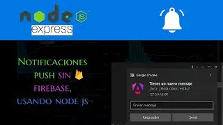Notificación web push con Node js y Angular 17