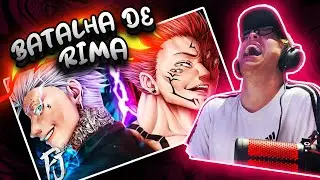 (3, 2, 1... RIMA!) Sukuna e Gojo Trap ❤️💙 (Jujutsu Kaisen) | Reinado Vazio por Pejota || TWL REACT ⚡