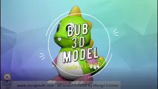 Bub - Bubble Bobble - 3D model made in ZBrush