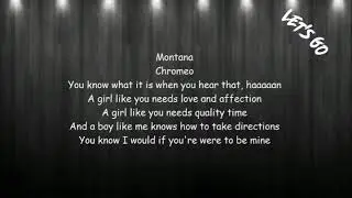Chromeo ft Frensh Montana don't sleep on me lyrics
