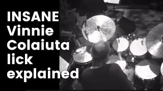 Drum Lesson: Insane Vinnie Colaiuta Lick Explained