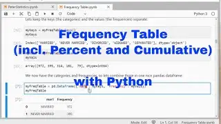 Python -  Frequency Table